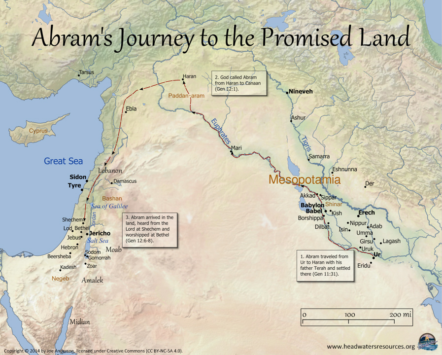 Abrams Journey To The Promised Land Genesis 11 31 12 8 